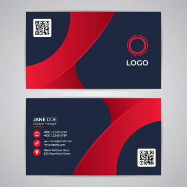 Soyut Modern Basit İş Kimliği Şablonu. Grafik Vektörü EPS10 Tasarımı.