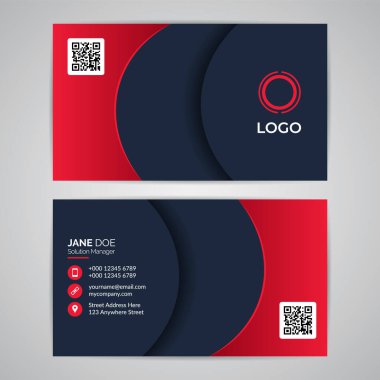 Soyut Modern Basit İş Kimliği Şablonu. Grafik Vektörü EPS10 Tasarımı.