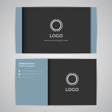 Soyut Modern Basit İş Kimliği Şablonu. Grafik Vektörü EPS10 Tasarımı.