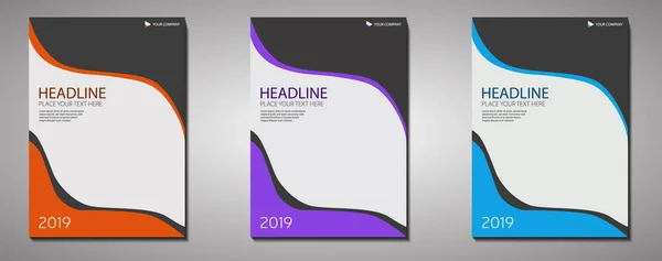 Modern Minimalist Brochure Cover Folder Book Template Business Marketing Advertising — Stock Vector