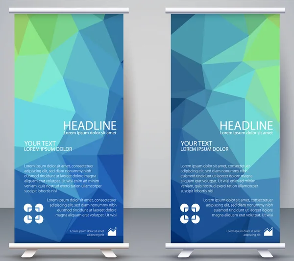 Düşük poligonal Banner Dikey, Çokgen Modern Arka plan Doğal Gradyan Duvar Kağıdı İşletmeleri, Roll Up Standee Office, Company, Modern kart şablonu Web, iniş sayfası, kapak, reklam, yayın,