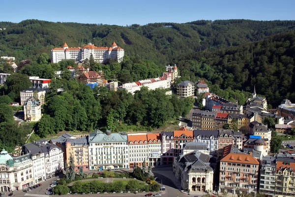 A Karlovy Vary (Karlsbad megtekintése) — Stock Fotó