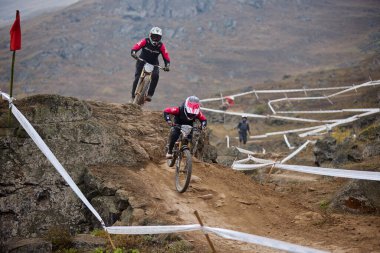 American Series MTB DHI Lima, Amancay 'da doğal iniş pistinde hızlı hareket