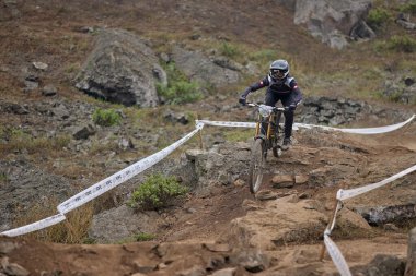 American Series MTB DHI Lima, Amancay 'da doğal iniş pistinde hızlı hareket