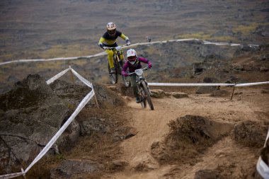 American Series MTB DHI Lima, Amancay 'da doğal iniş pistinde hızlı hareket