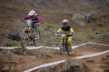 American Series MTB DHI Lima, Amancay 'da doğal iniş pistinde hızlı hareket