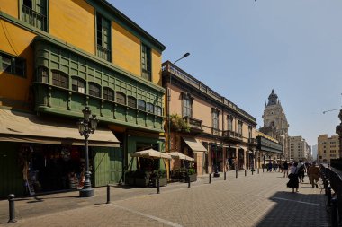 Lima Tarihi Merkezi 'nin mimari ihtişamı. Koloni ve 19. yüzyıl stillerinin eşsiz karışımıyla bilinen UNESCO Dünya Mirası alanı..