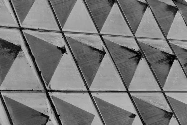 Triangolo Nero Grigio Ombra Geometrico Modello Linea Architettura Sfondo — Foto Stock