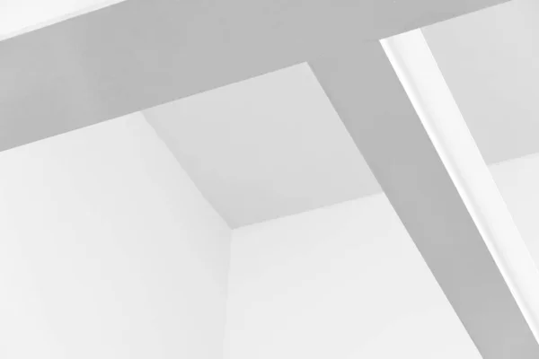 light and shadow corner ceiling detail white minimalism style of home interior architecture background