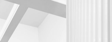 ışık ve gölge köşe detayı ev iç mimarisi arka planının gri beyaz minimalizm stili