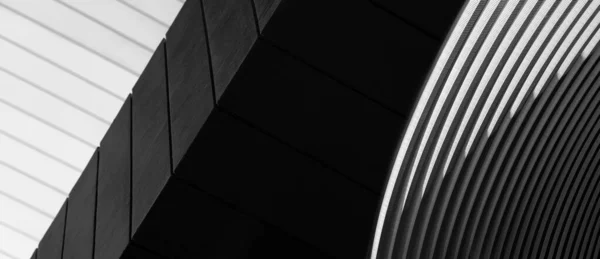 Grey White Black Line Cement Metal Architecture Banner Background — Photo