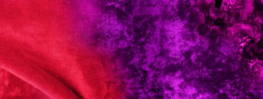 Renkli, renkli, kırmızı, mor, kadife kumaş desenli, doğa afişi arka plan.