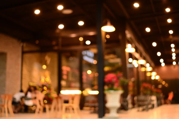 Blur cafe at night — Stok Foto