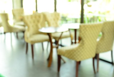 sandalye ve masa kafede bulanıklığı