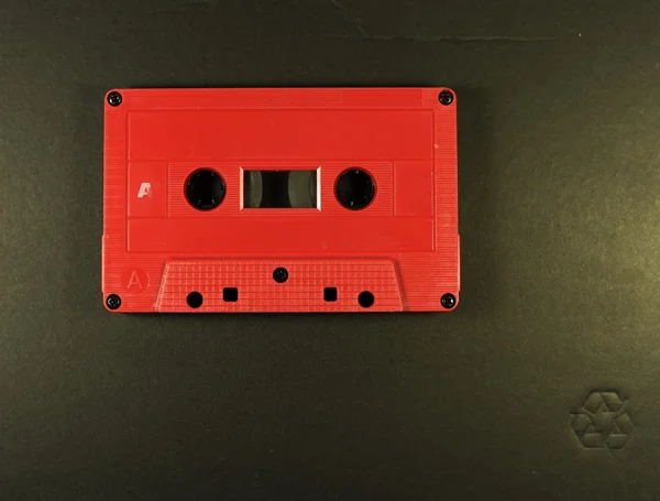 红盒式磁带 — 图库照片