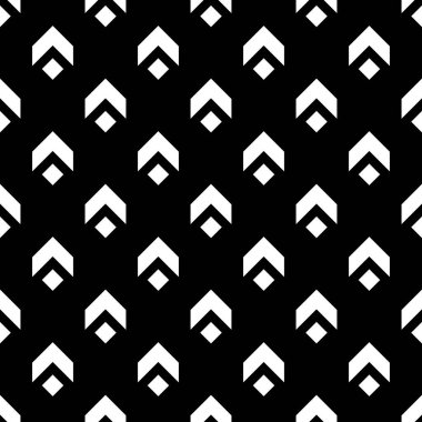 Siyah arka planda geometrik süslemeli kusursuz desen. Arkaplan, kapak, kumaş, moda vs. için uygun.