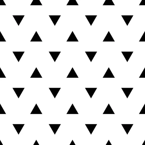 Patrón Inconsútil Geométrico Triángulo Negro Agradable Adecuado Para Fondos Cubiertas — Archivo Imágenes Vectoriales