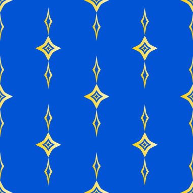 Dikey uzun geometrik şekilli kusursuz altın süs deseni. arkaplan, moda, çarşaf tasarımı, kapak, afiş vs. için uygun.