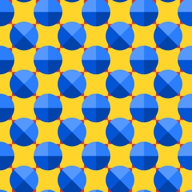 Güzel şekilli, 3 boyutlu mavi yarımlı kusursuz daire deseni. arkaplan, kapak, dekorasyon vs. için mükemmel.