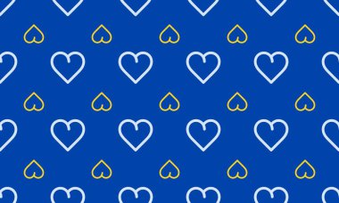 Kusursuz desen küçük ve büyük mavili aşkı sever. Moda, arkaplan, dekorasyon, poster vs. için uygun.