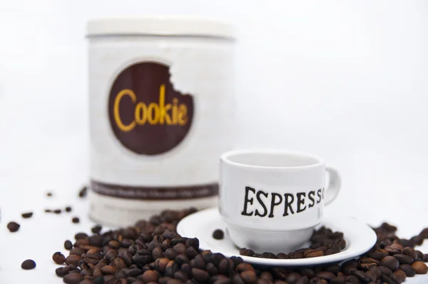 Café e biscoito — Fotografia de Stock