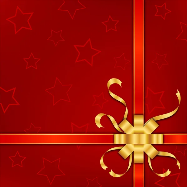 Festival Feier Konzept Weihnachten Neujahr Roter Geschenkkarton Hintergrund Vektordesign — Stockvektor