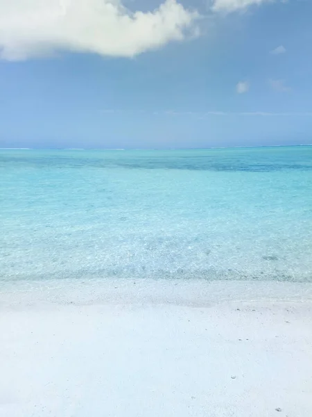 Hermosa Playa Tropical Con Agua Turquesa Clara Arena Blanca Isla — Foto de Stock