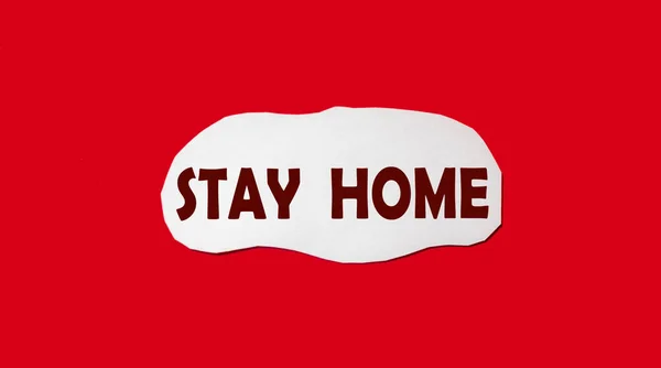 Note Text Stay Home — Stock Photo, Image