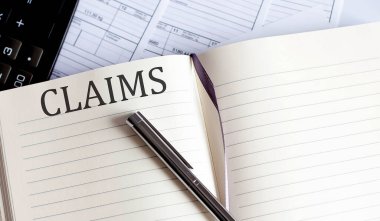 CLAIMS hakkında Araçlar, çizelgeler ve Notlar içeren Not Defteri