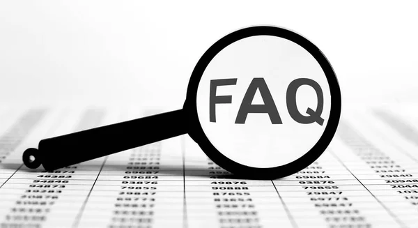 배경에 텍스트 Faq 조련사 — 스톡 사진