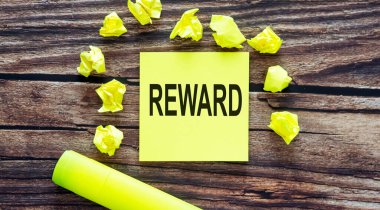 REWARD hakkında notlar, sarı çıkartmalar üzerine kavram