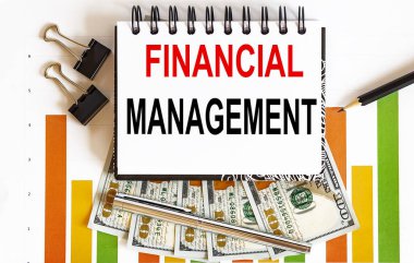 Finansal Yönetim, deftere, planlama konseptine, ofis araçlarına, çizelgeye ve dolarlara
