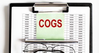 COGS, bardaklar, kalemler ve iş süresinin bitiş tarihi