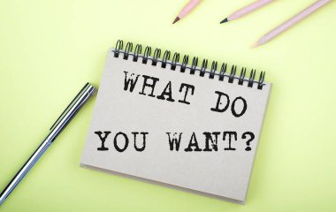 Not defterine sarı arka planda kalemle ne yazmamı istersiniz?