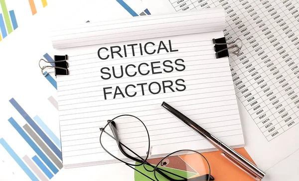 CRITICAL SUCCESS FACTORS, text on the chart , office supplies, business