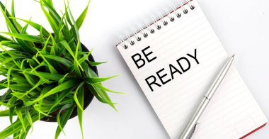 Not defterine kalem - iş konsepti ile hazır ol