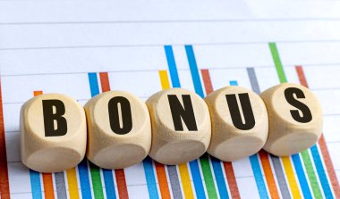  Renkli iş geçmişinde kelime ikramiyesi olan tahta bloklar.. 