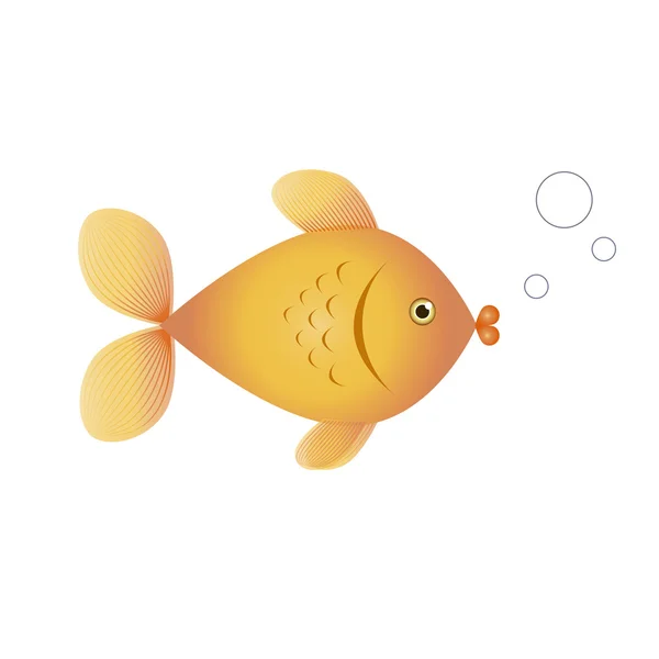 Small gold fish Stock Vector