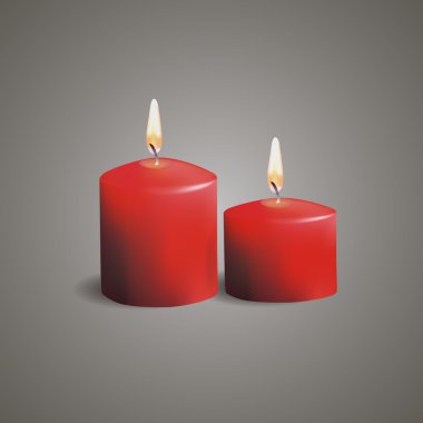 Noel mum gri arka plan üzerinde