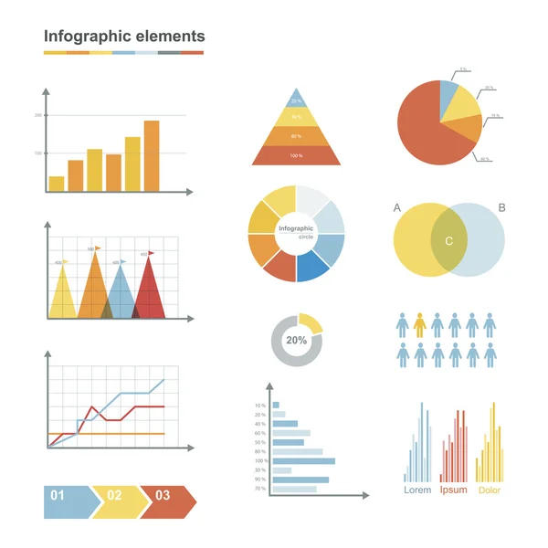 Elementy infograficzne — Wektor stockowy