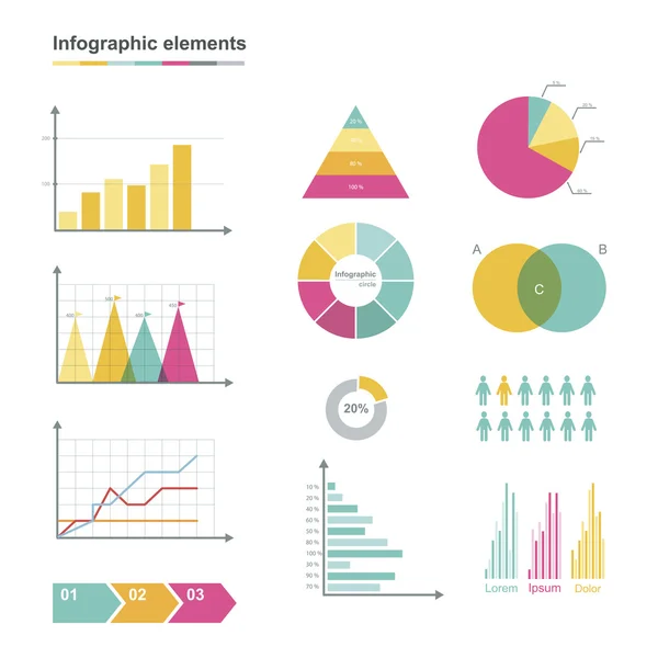 Elementi infografici — Vettoriale Stock