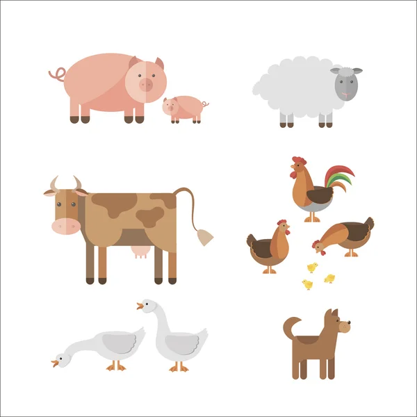 Animali da fattoria — Vettoriale Stock