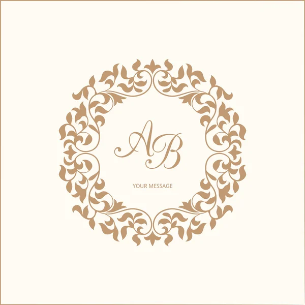 Monogram — Stock Vector