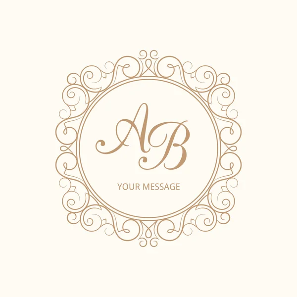 Monogram — Stock Illustration Monogram Stock Vector