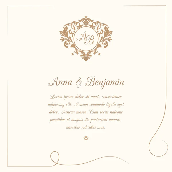 Invitation de mariage — Image vectorielle