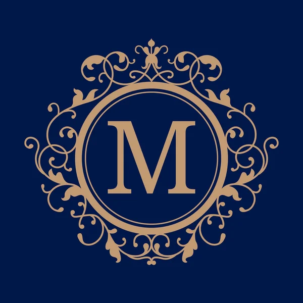 Monogramme de mariage vintage — Image vectorielle