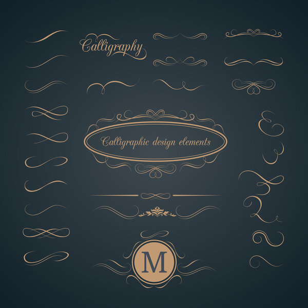 Calligraphic design elements