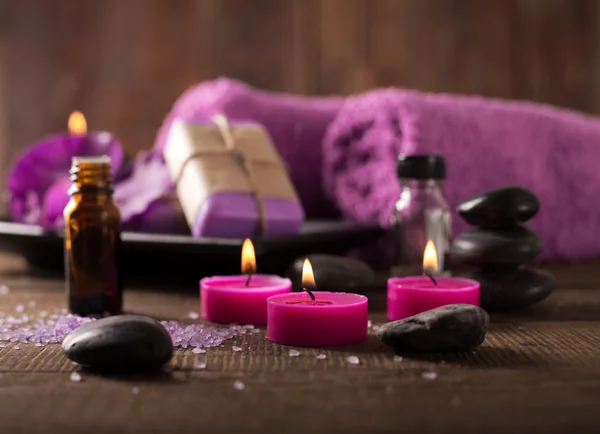 ahşap yüzey Spa ayarı