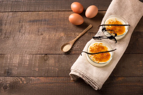 Crème brulee (grädde karamell ) — Stockfoto