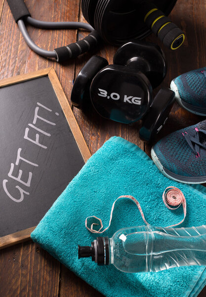 фитнес-концепция с фитнес
